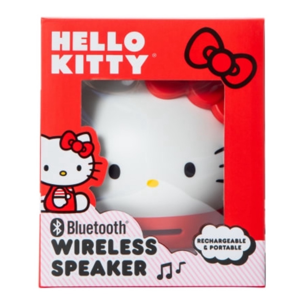 Hello Kitty Bluetooth Wireless Speaker Rechargeable & Portable *Red*